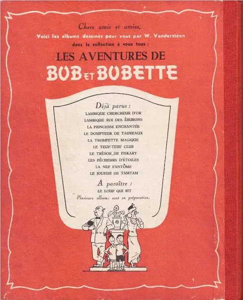 Verso de l'album Bob et Bobette Tome 5 La trompette magique