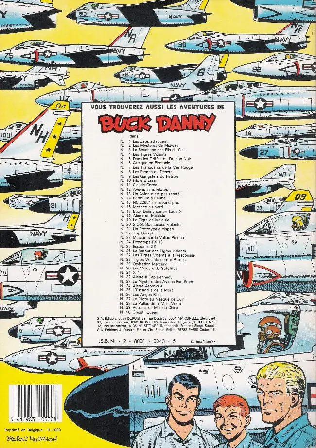 Verso de l'album Buck Danny Tome 6 Attaque en Birmanie