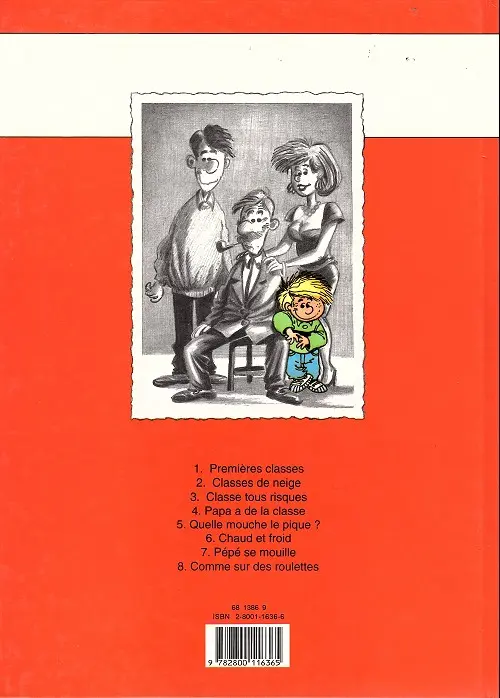 Verso de l'album Cédric Tome 1 Premières classes