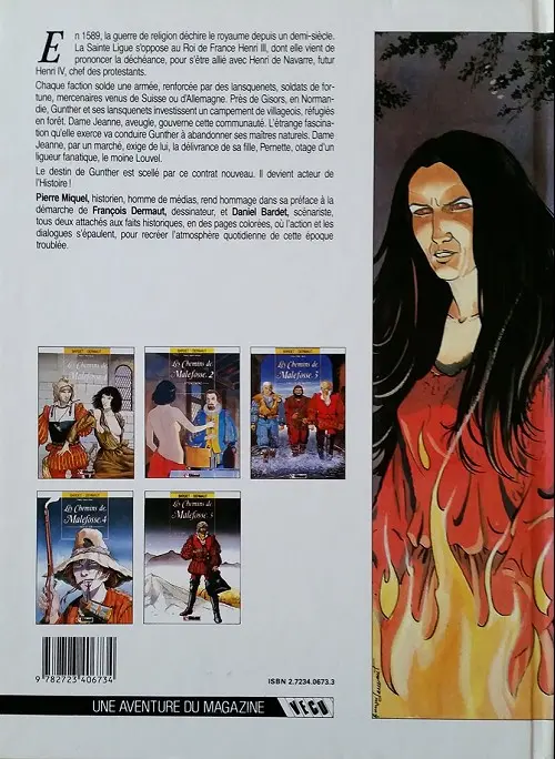 Verso de l'album Les Chemins de Malefosse Tome 1 Le diable noir