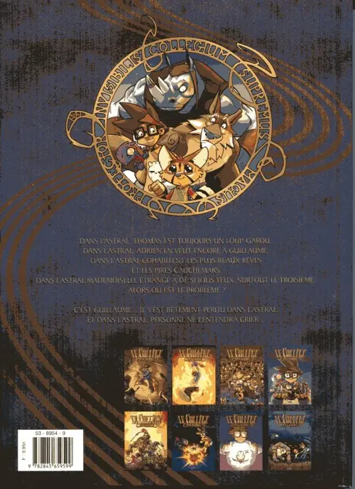Verso de l'album Le Collège invisible Tome 3 Astralum Cauchemardem