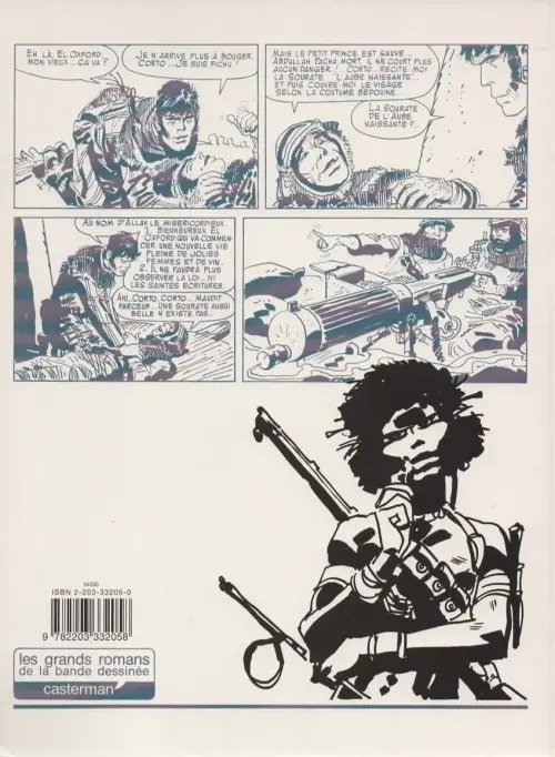 Verso de l'album Corto Maltese Tome 2 Les Éthiopiques