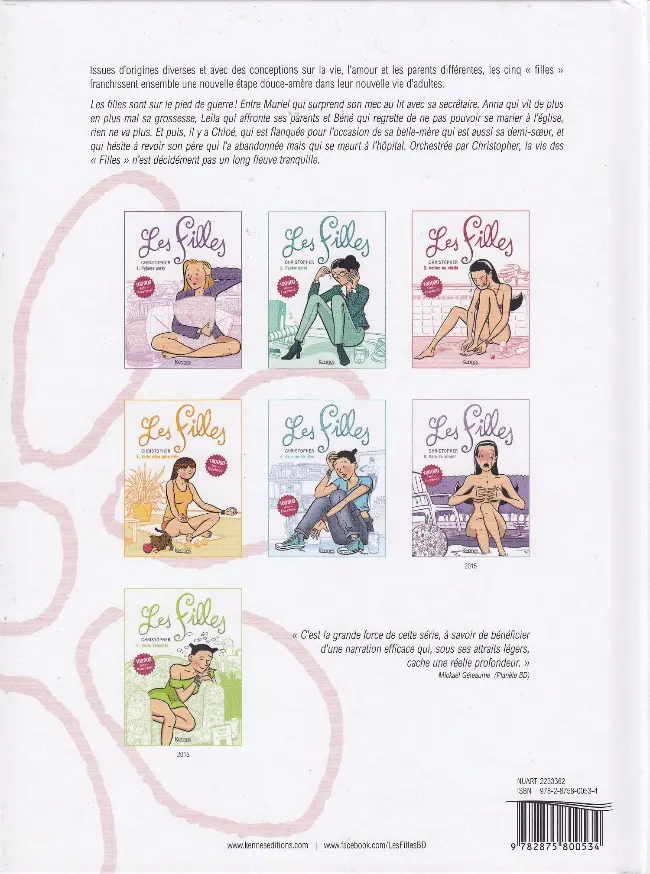 Verso de l'album Les Filles Tome 5 Au nom du père