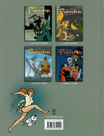 Verso de l'album Franka Les Humanoïdes Associés Tome 1 Les dents du dragon