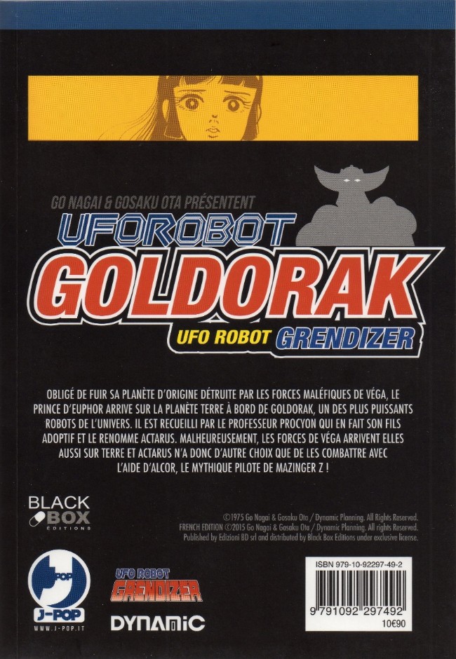 Verso de l'album Goldorak UFO robot 4