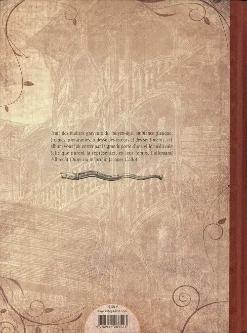 Verso de l'album Hamelin Le joueur de flûte d'Hamelin