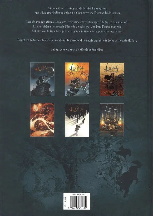 Verso de l'album Luuna Tome 3 Dans les traces d'Oh-Mah-Ah