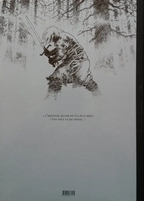 Verso de l'album Le Maître d'armes