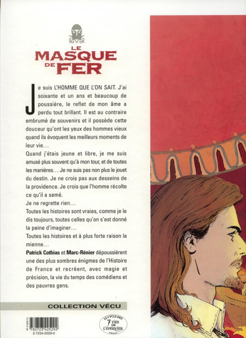 Verso de l'album Le Masque de fer Tome 2 Qui vengera Barrabas ?