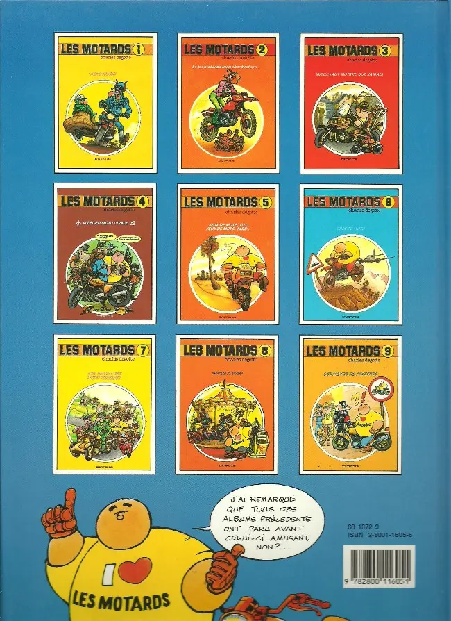 Verso de l'album Les Motards Tome 4 Allegro moto vivace