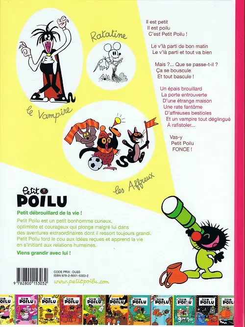 Verso de l'album Petit Poilu Tome 2 La maison brouillard