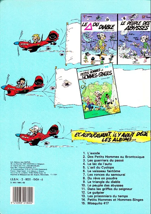 Verso de l'album Les Petits hommes Tome 4 Le lac de l'Auto