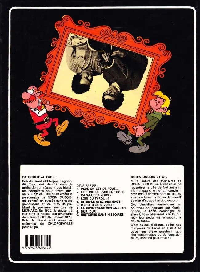 Verso de l'album Robin Dubois Tome 1 Plus on est de fous...