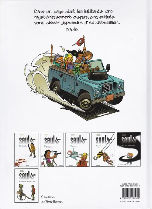 Verso de l'album Seuls Tome 1 La disparition