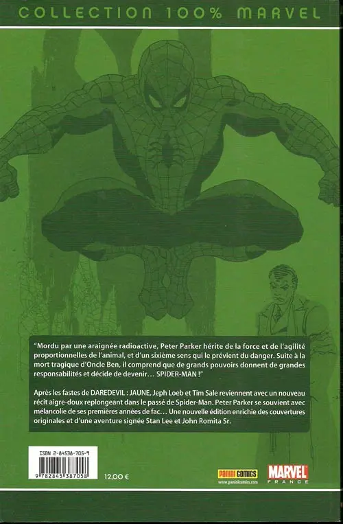 Verso de l'album Spider-Man Tome 4 Bleu
