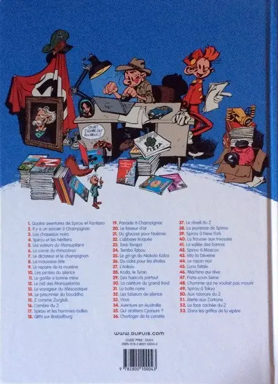 Verso de l'album Spirou et Fantasio Tome 2 Il y a un sorcier à Champignac