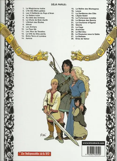 Verso de l'album Thorgal Tome 7 L'Enfant des Etoiles