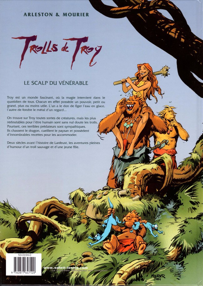 Verso de l'album Trolls de Troy Tome 2 Le scalp du vénérable