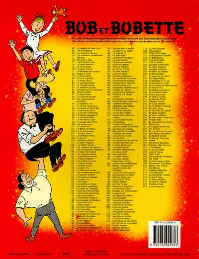 Verso de l'album Bob et Bobette Tome 279 Le Dernier Juron