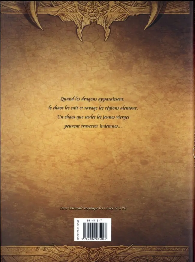 Verso de l'album La Geste des Chevaliers Dragons Intégrale 5