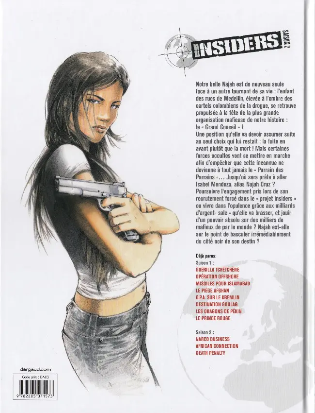 Verso de l'album Insiders Tome 11 Death penalty