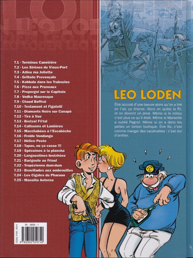 Verso de l'album Léo Loden Tome 25 Massilia Æterna