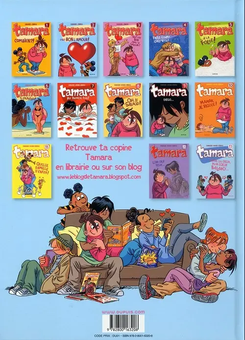 Verso de l'album Tamara Tome 13 Entre les deux, mon cœur balance...
