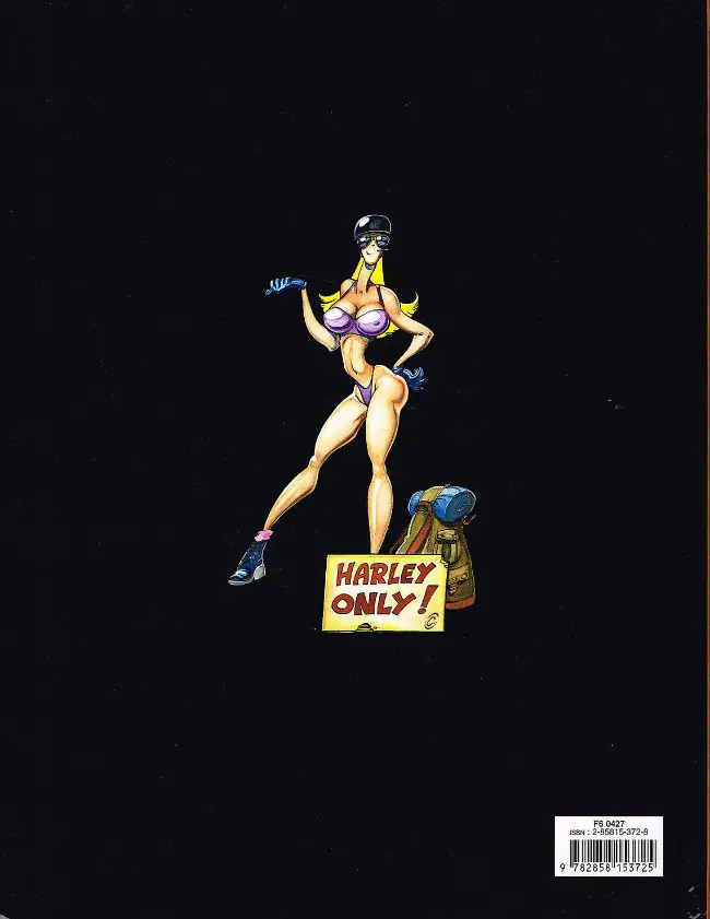 Verso de l'album La Belle et les bêtes Un siècle de Harley Davidson
