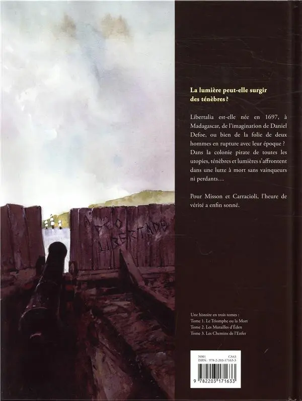 Verso de l'album Libertalia Tome 3 Les chemins de l'enfer