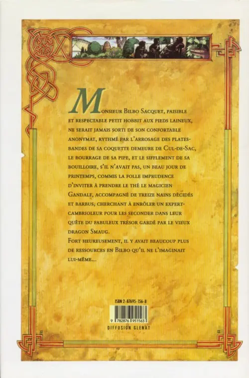 Verso de l'album Bilbo le Hobbit
