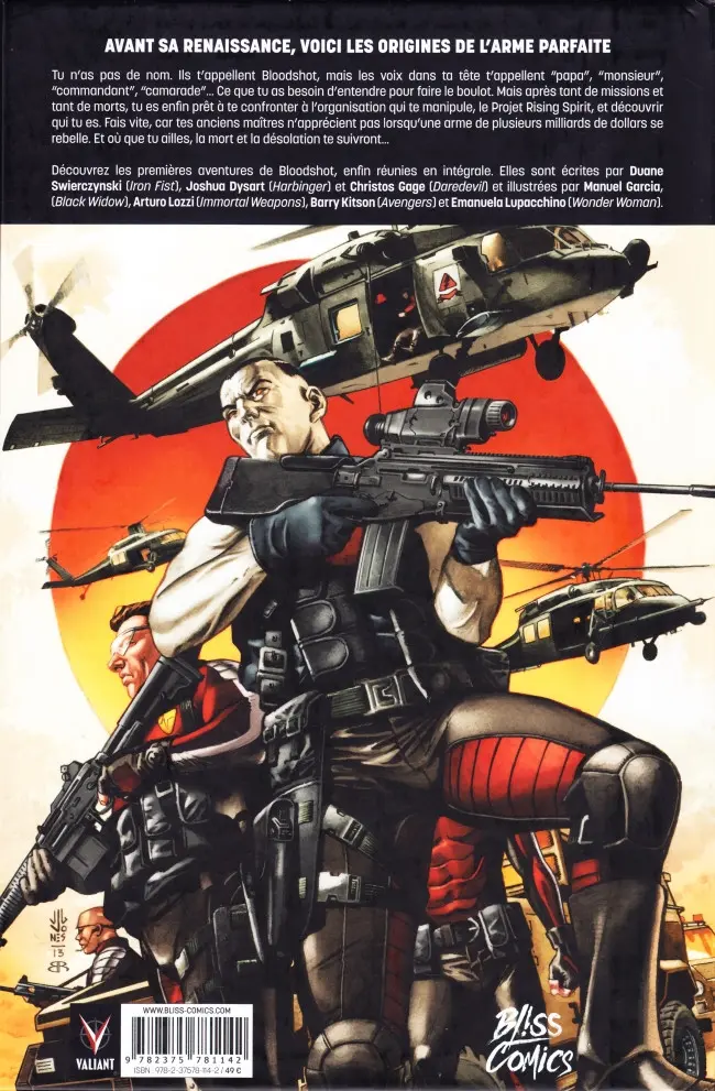 Verso de l'album Bloodshot Intégrale