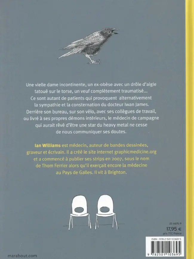 Verso de l'album Le Blues du médecin