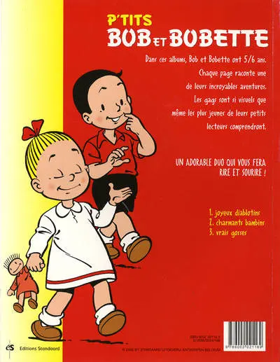 Verso de l'album Bob et Bobette (P'tits) Tome 3 Vrais gosses