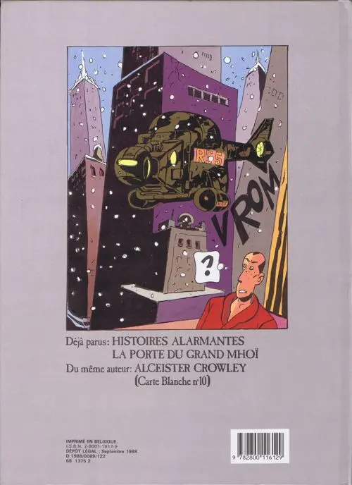 Verso de l'album Boskovich Tome 2 et La Vengeance du Tambour