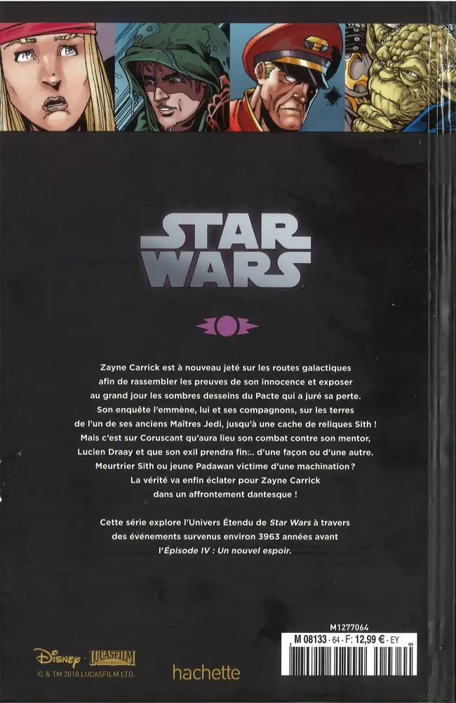 Verso de l'album Star Wars - Légendes - La Collection Tome 64 Chevaliers de L'Ancienne République - V. Sans Pitié!