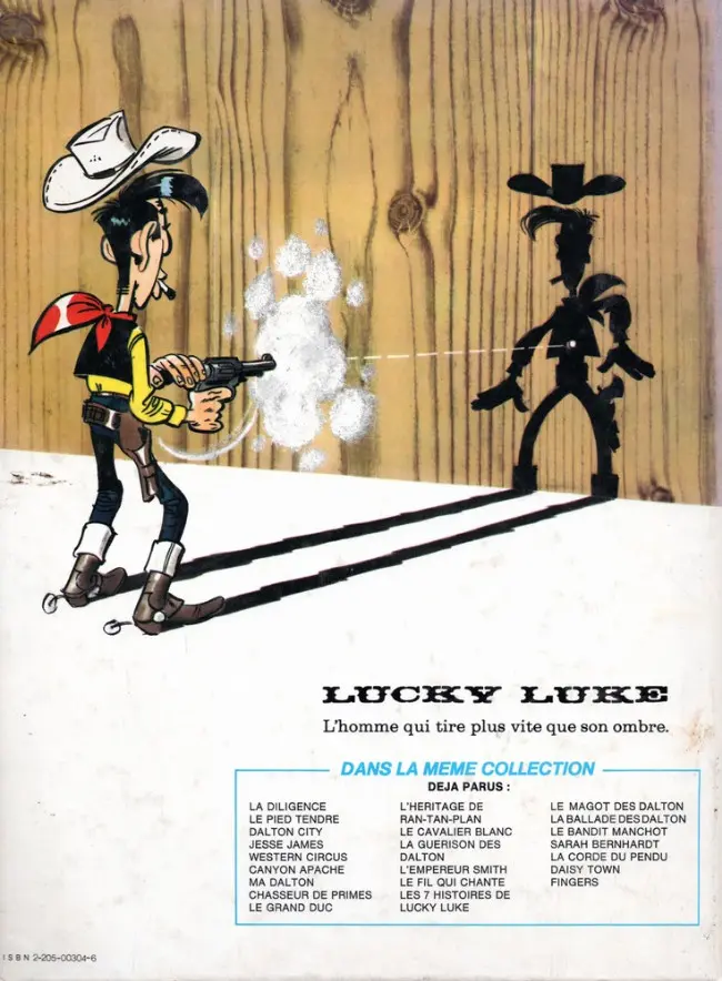 Verso de l'album Lucky Luke Tome 32 La diligence