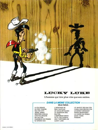 Verso de l'album Lucky Luke Tome 45 L'empereur Smith