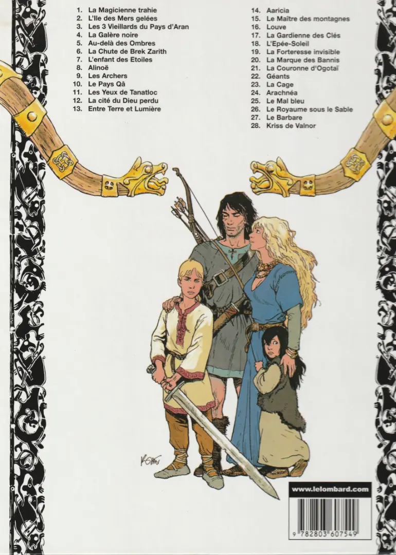 Verso de l'album Thorgal Tome 15 Le maître des montagnes
