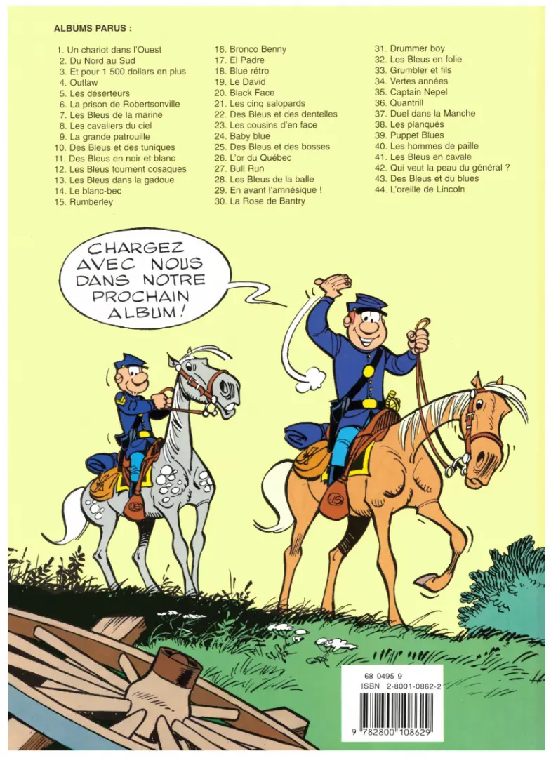 Verso de l'album Les Tuniques Bleues Tome 5 Les déserteurs