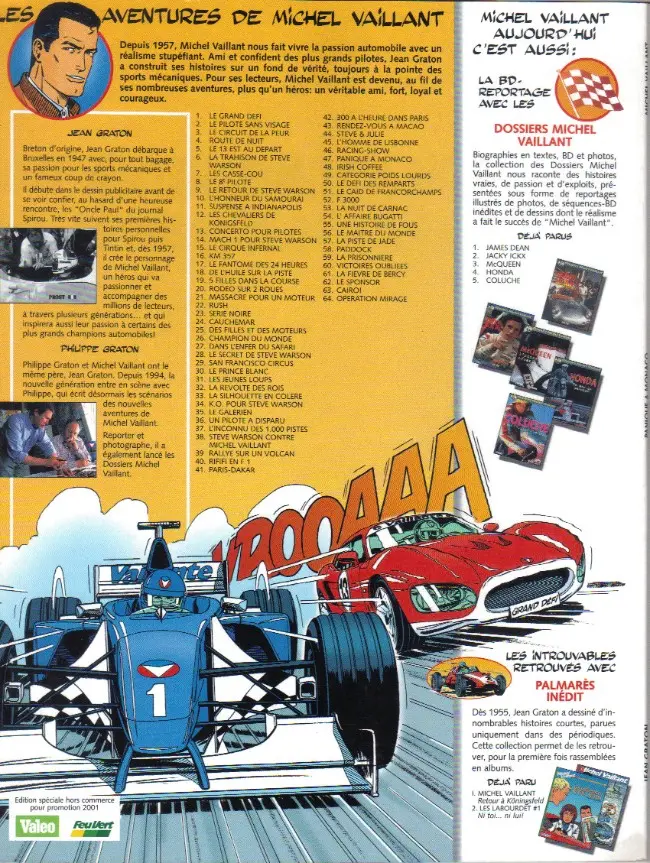 Verso de l'album Michel Vaillant Tome 47 Panique à Monaco