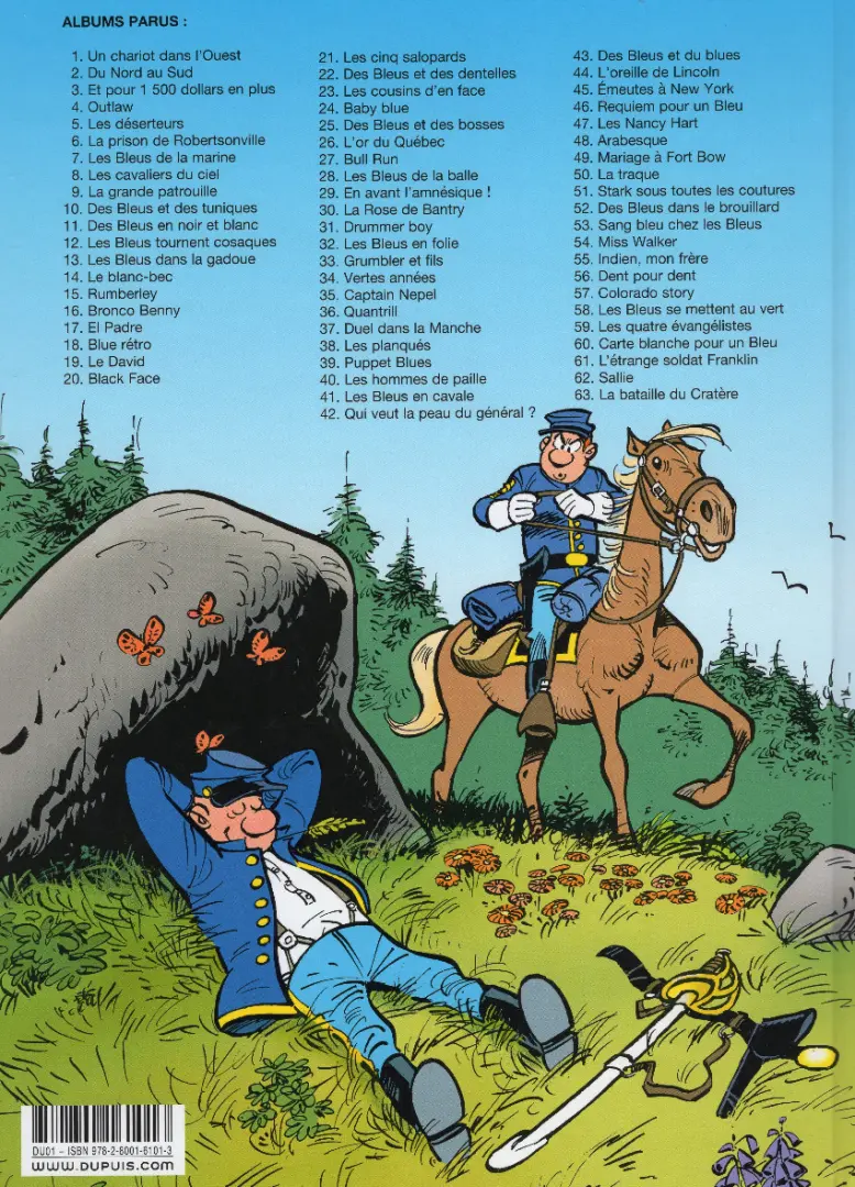 Verso de l'album Les Tuniques Bleues Tome 58 Les bleus se mettent au vert