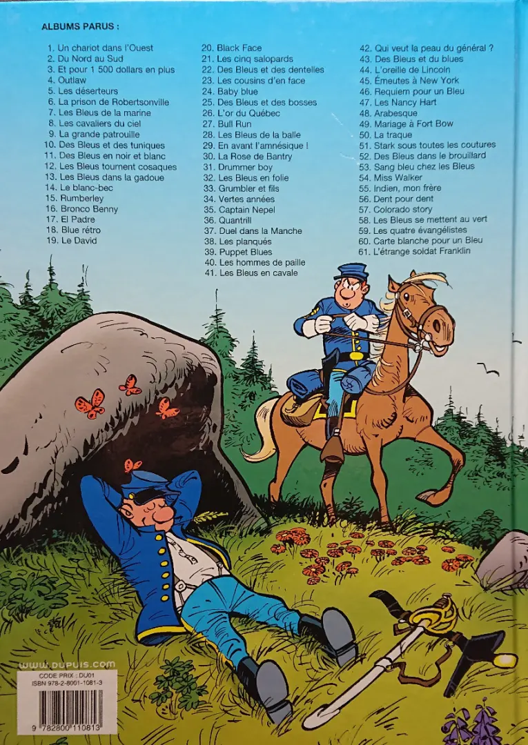 Verso de l'album Les Tuniques Bleues Tome 22 Des bleus et des dentelles