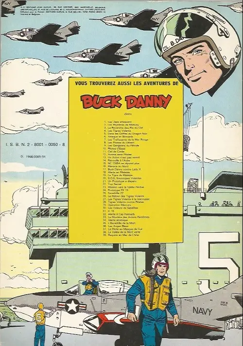 Verso de l'album Buck Danny Tome 13 Un avion n'est pas rentré