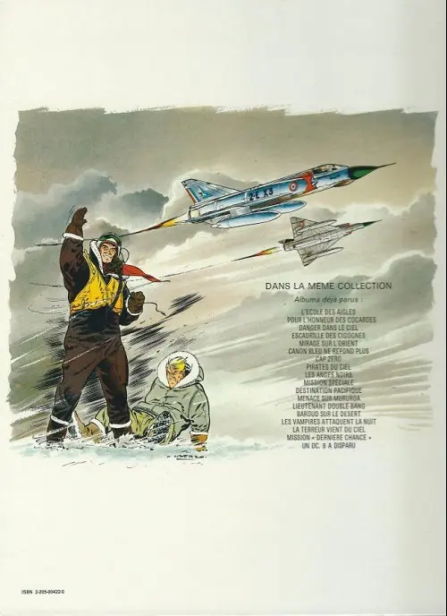 Verso de l'album Tanguy et Laverdure Tome 13 Lieutenant Double Bang