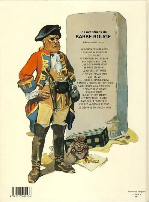 Verso de l'album Barbe-Rouge Tome 18 Raid sur la Corne d'or