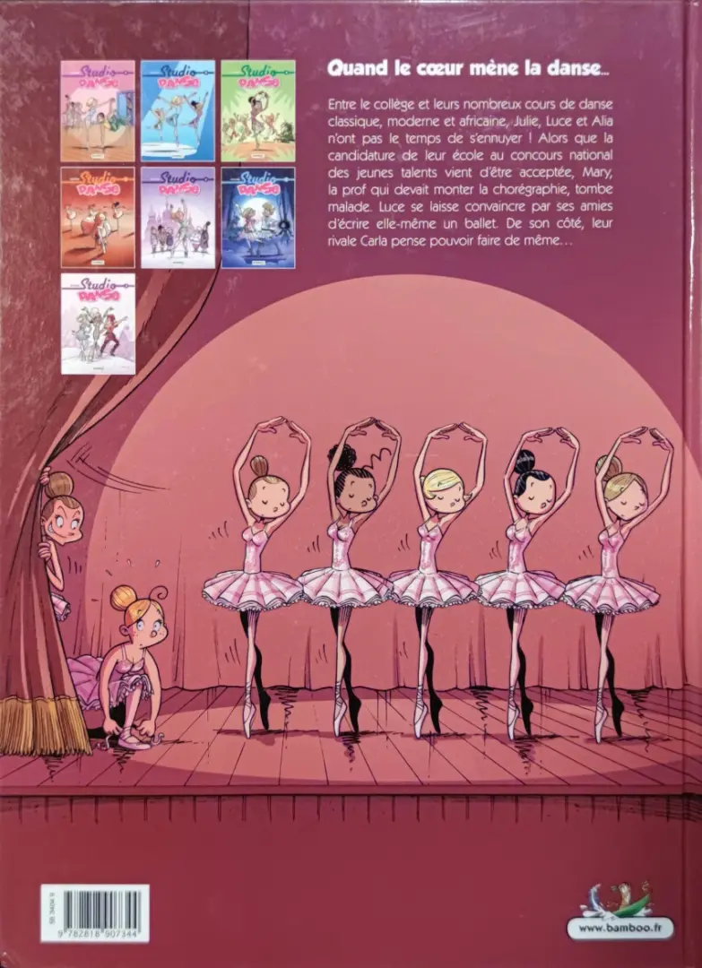 Verso de l'album Studio danse Tome 6
