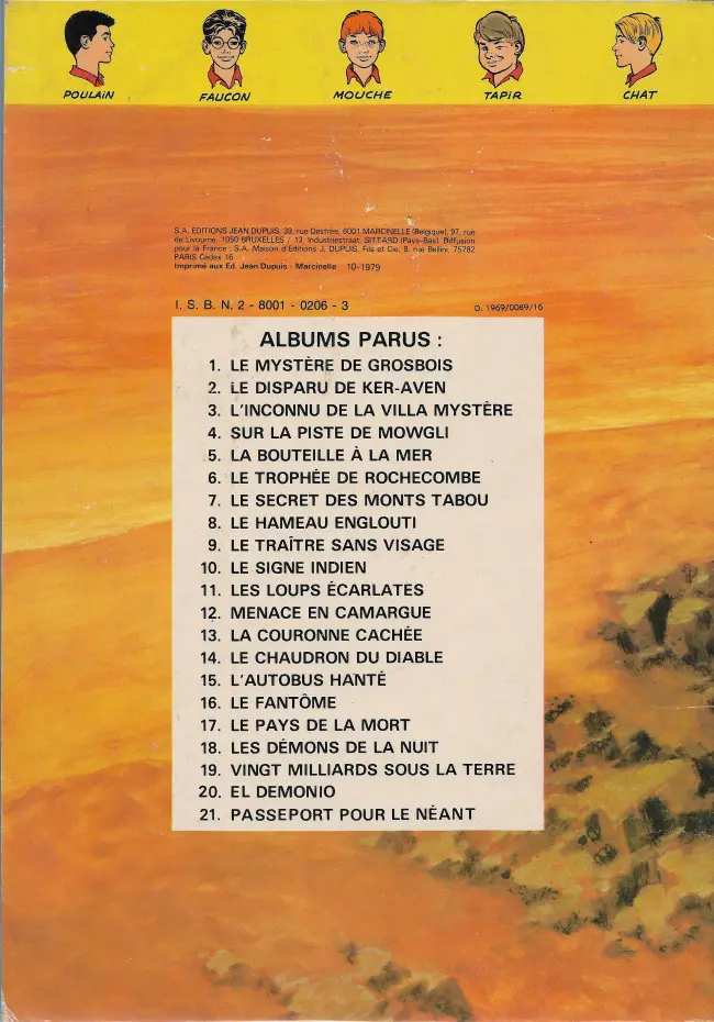 Verso de l'album La Patrouille des Castors Tome 16 Le fantôme