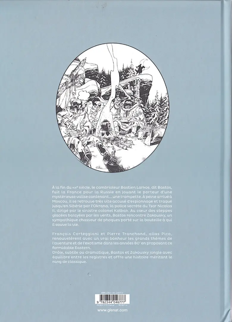Verso de l'album Bastos et Zakousky Intégrale noir et blanc