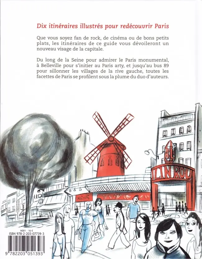 Verso de l'album Lonely Planet Tome 11 Paris