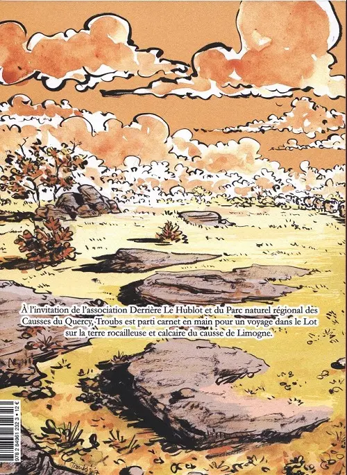 Verso de l'album Chemins de pierres